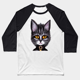 Black Cat Witch Baseball T-Shirt